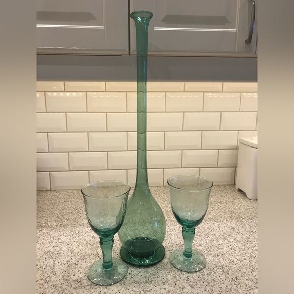 MCM wine vase with glasses - Picture 2 of 5
